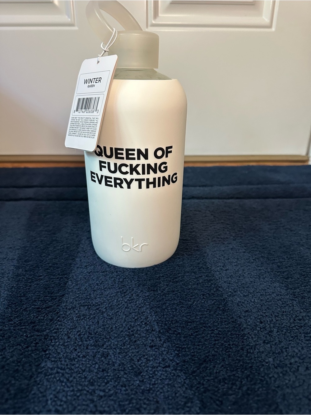 Bkr Bottle Big 32oz/1L Sleeve Winter Queen Of Everything